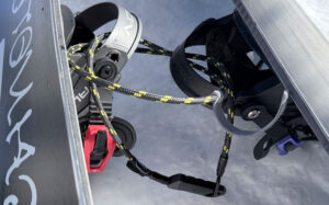 ゲレンデもしなやかワイヤーロック